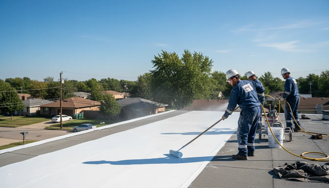 Commercial roof coating in Crystal Falls, MI near me